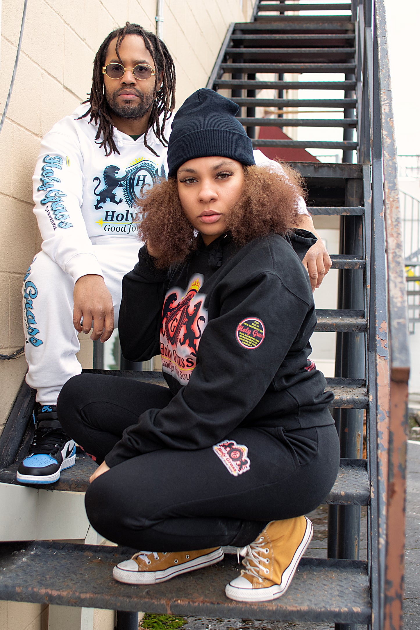 Serene Sunset Red Hoodie