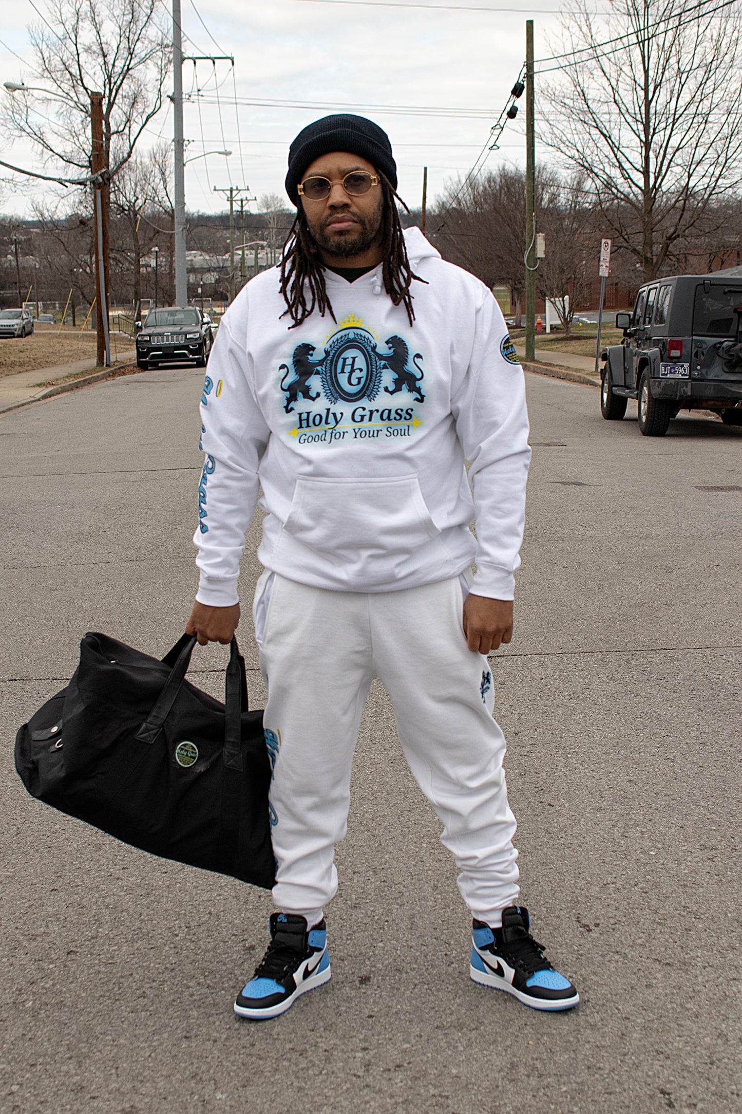 Serene Cool Blue Sweatpants