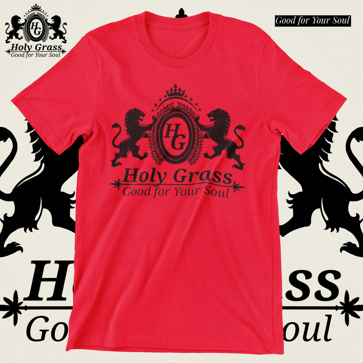 Holy Grass Crest Logo
